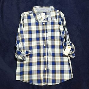 Brand New with Tags Carters button down shirt size 14.